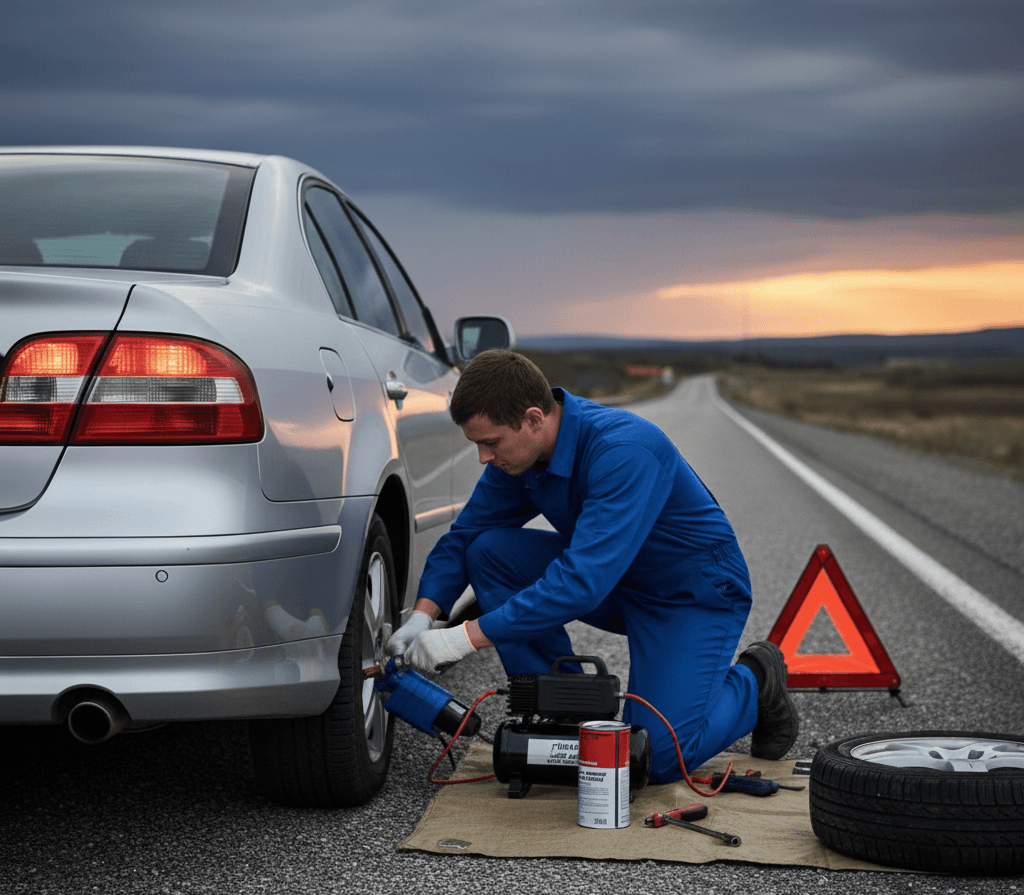 Mobile tyre repair service in Cleckheaton